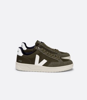 Χαμηλα Sneakers γυναικεια Veja V-12 Vegan B-mesh πρασινο ασπρα | FBR6336WF