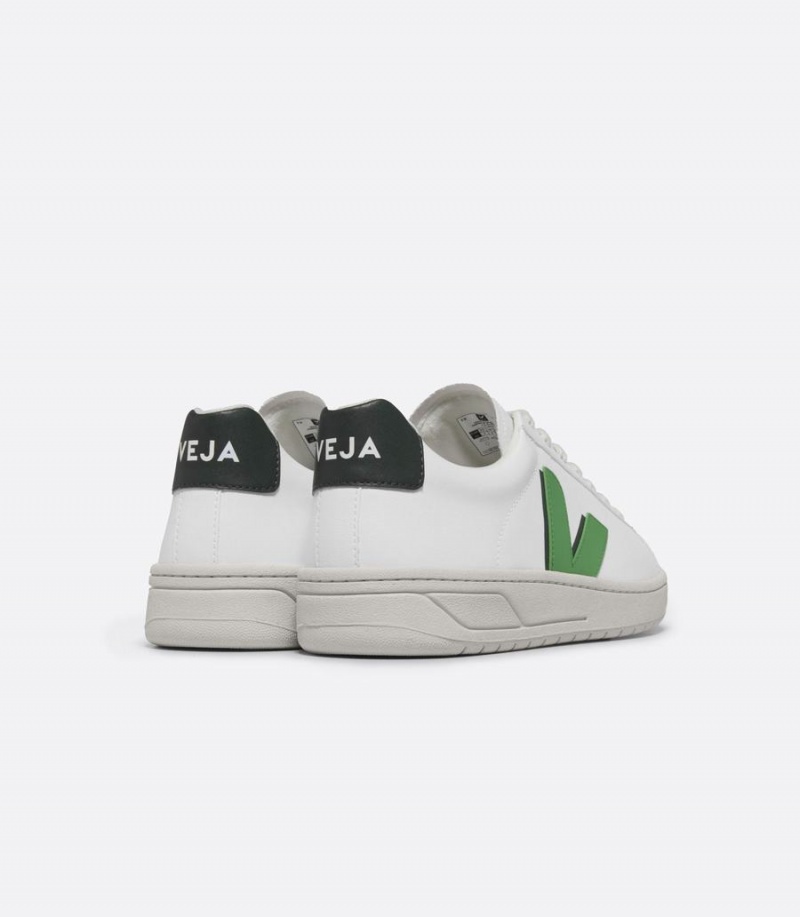 Χαμηλα Sneakers ανδρικα Veja Urca Cwl Leaf ασπρα μαυρα πρασινο | GBS490EA