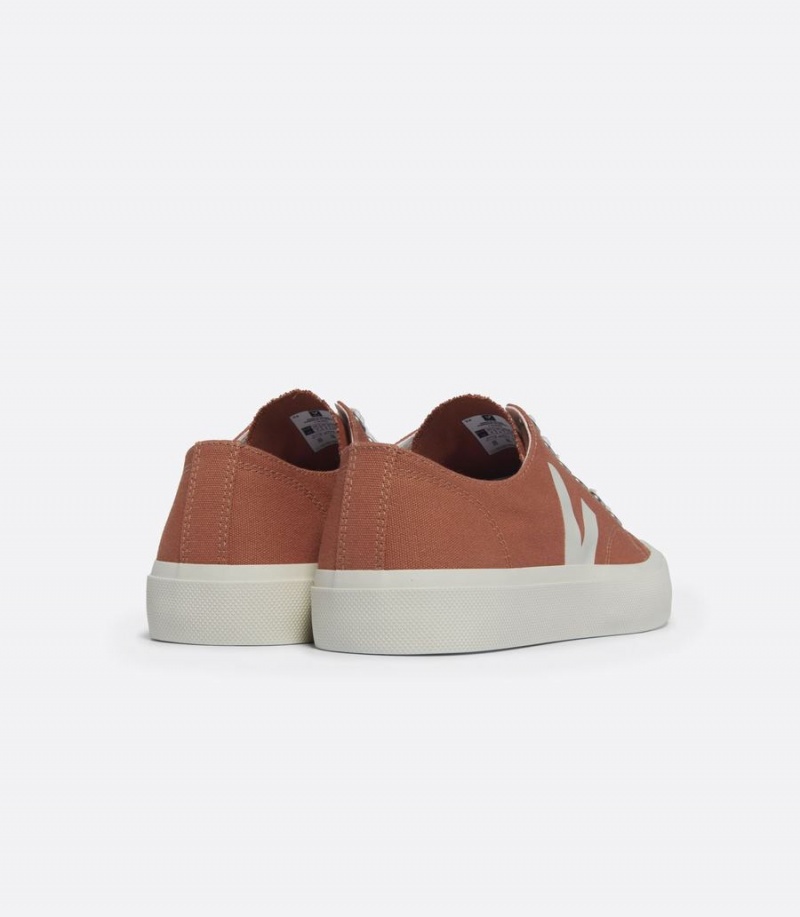 Χαμηλα Sneakers ανδρικα Veja Wata II Low καμβα πορτοκαλι | LDJ3933FP