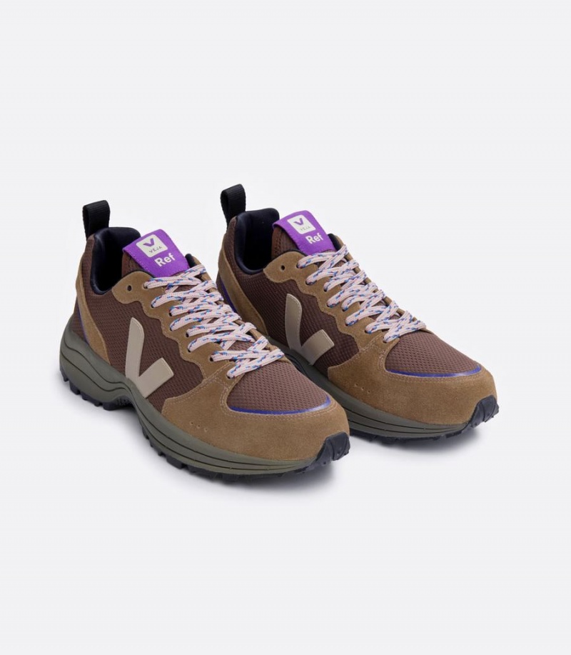 Παπουτσια για Τρεξιμο γυναικεια Veja Venturi Alveomesh X Reformation Walnut σκούρο καφε μωβ | AYV4259DY